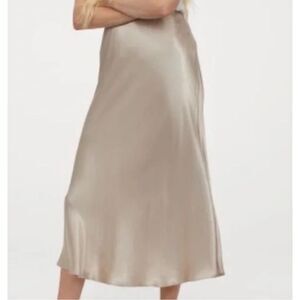 Zara Satin Midi Skirt
